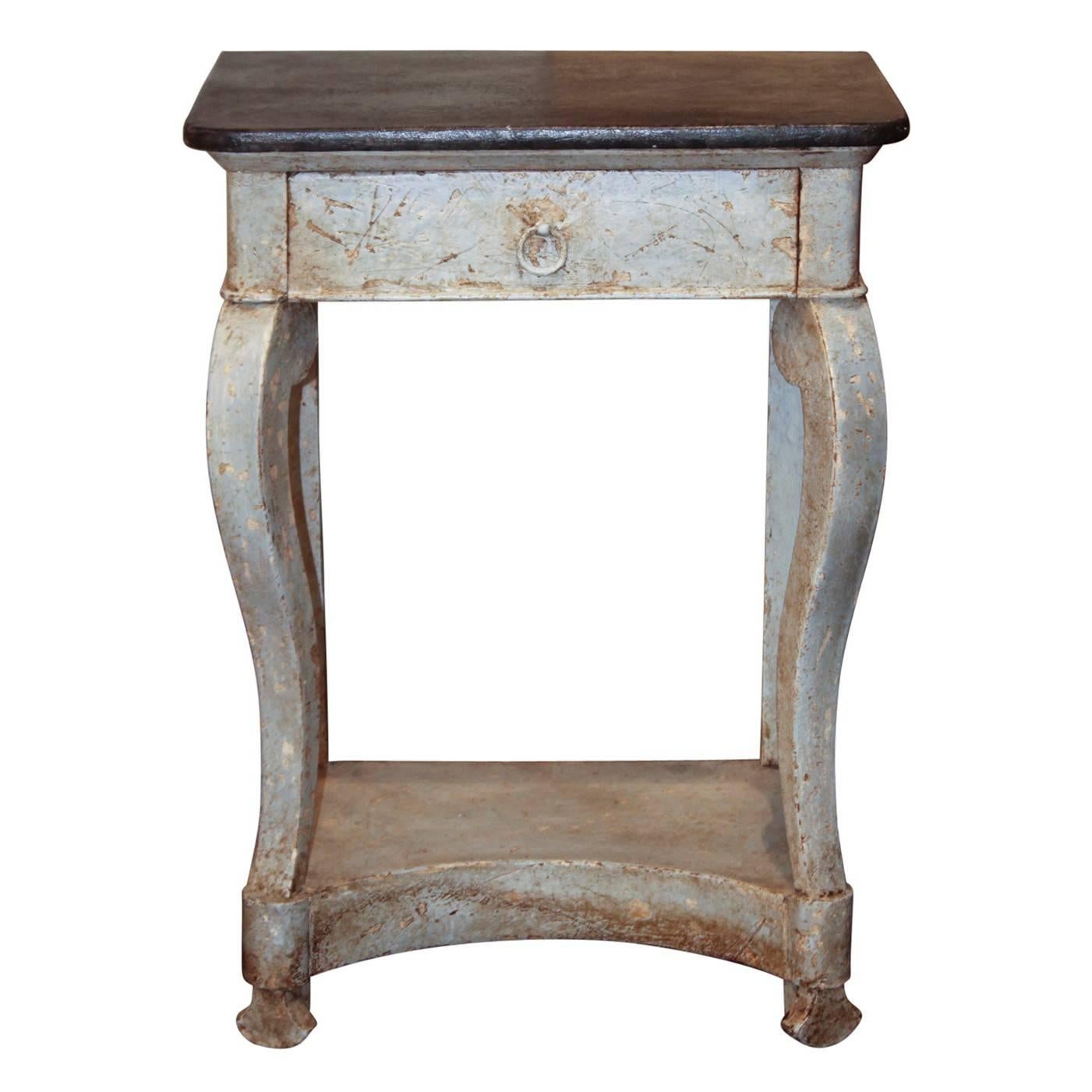 French Painted Louis Philippe Side Table