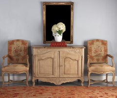 French Painted Louis XV Style Buffet, 19th Century