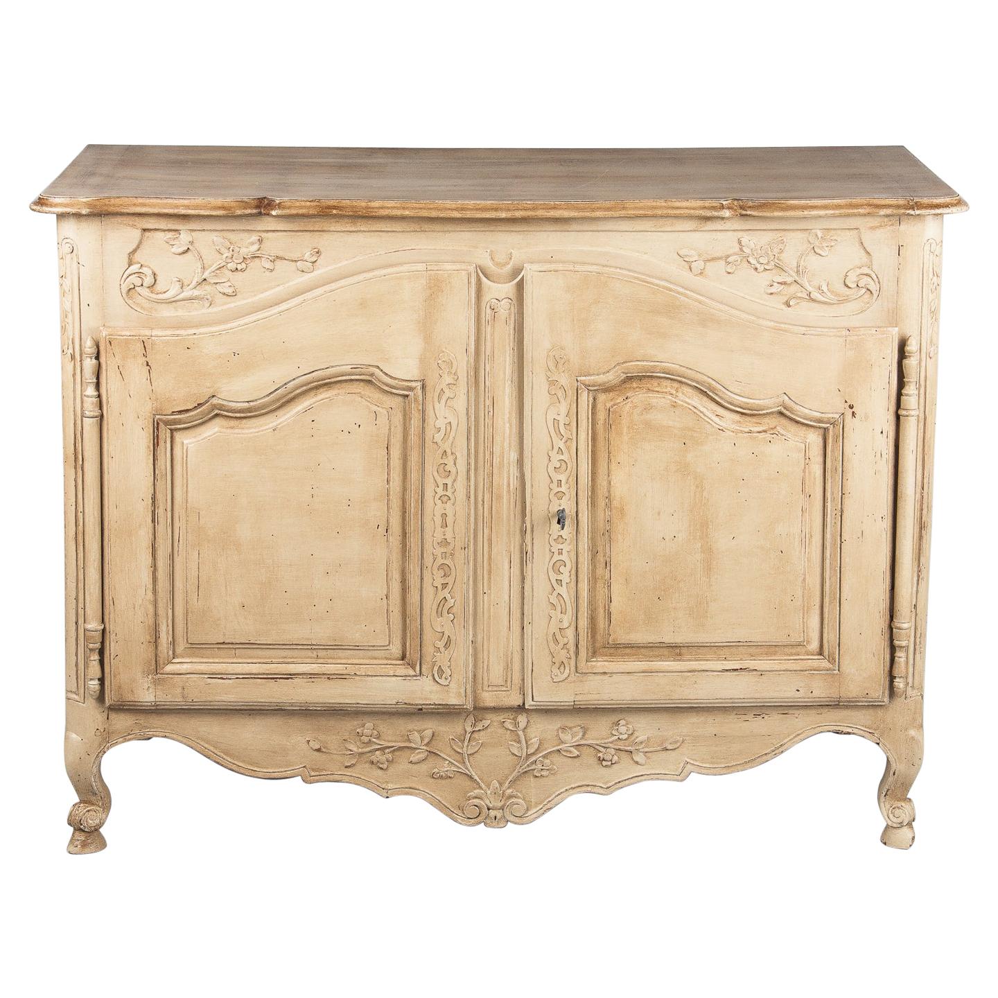 French Painted Louis XV Style Buffet, 19th Century For Sale