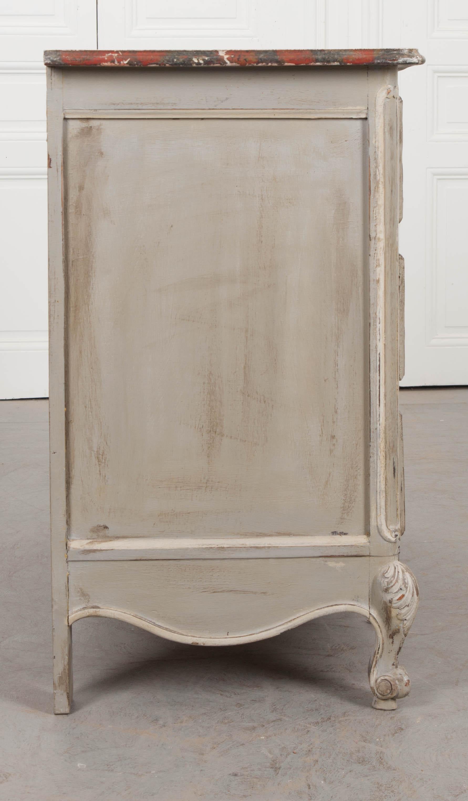 French Painted Louis XV Style Commode 7