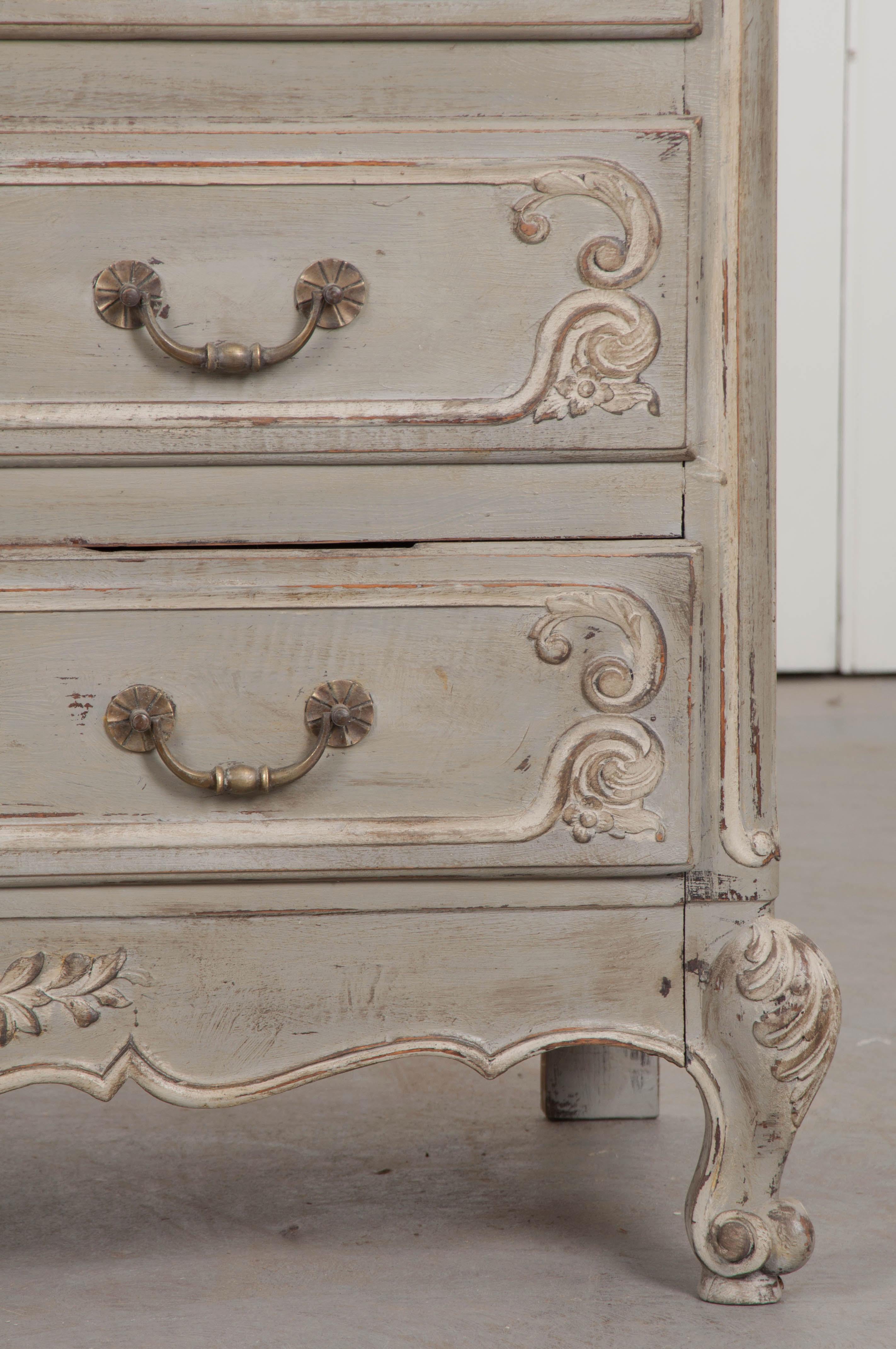 French Painted Louis XV Style Commode 1