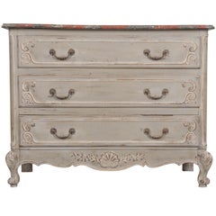 French Painted Louis XV Style Commode