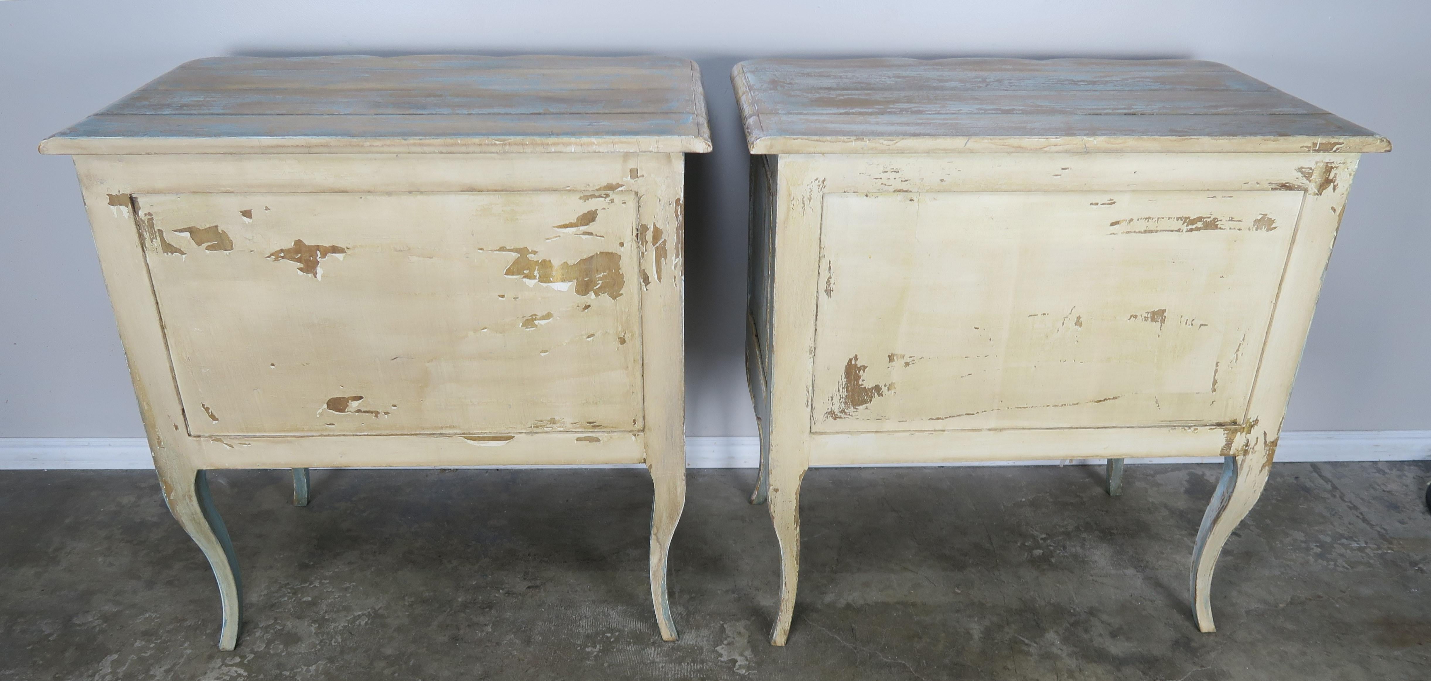 French Painted Louis XV Style Commodes, circa 1930s 5