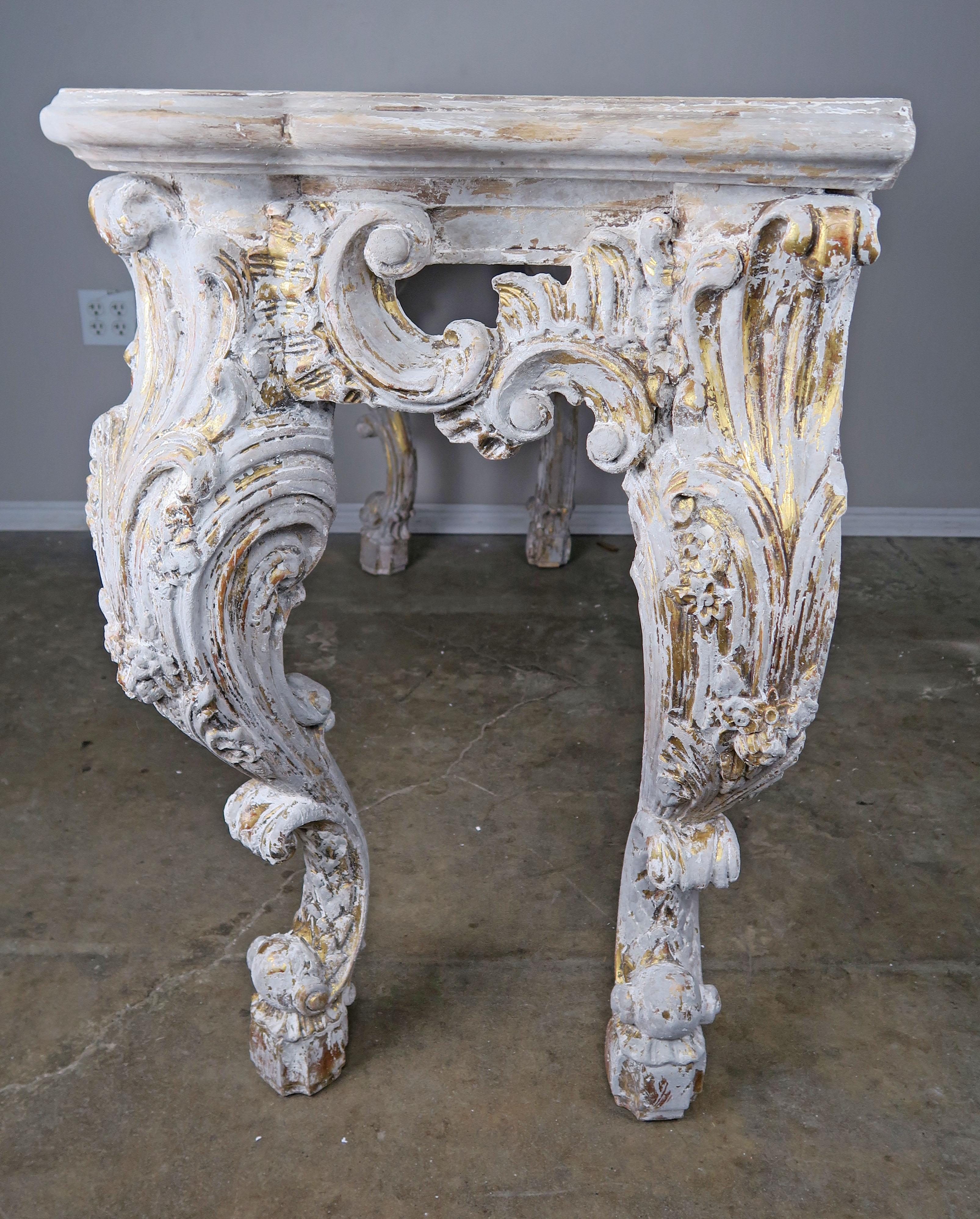 French Painted Louis XV Style Console 5