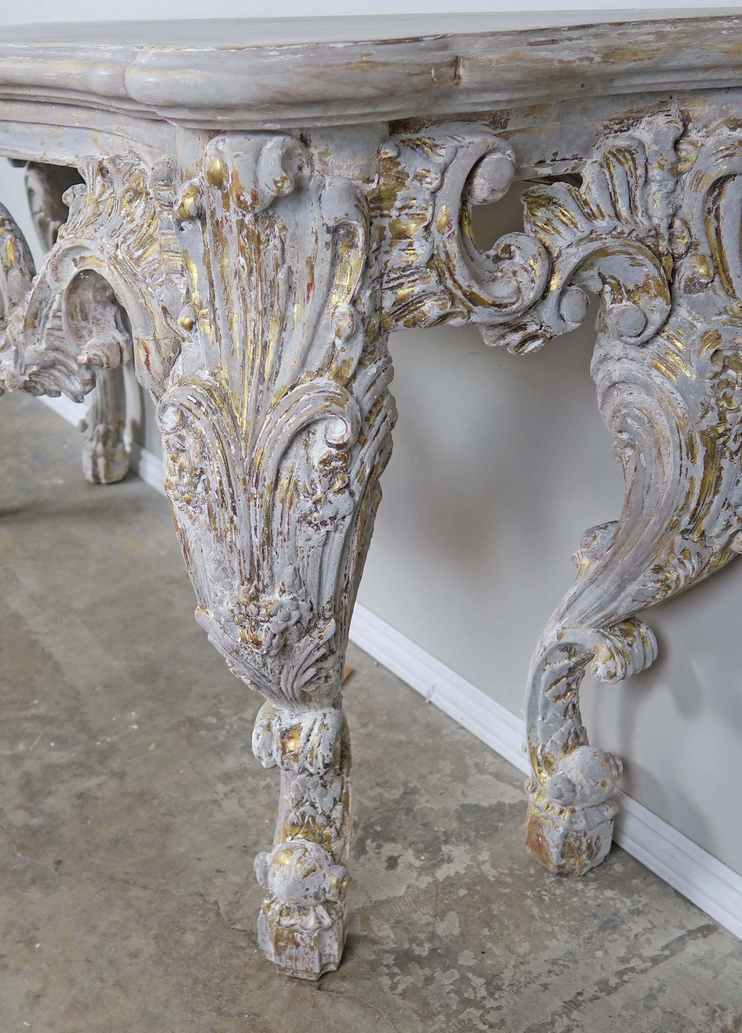 French Painted Louis XV Style Console 2