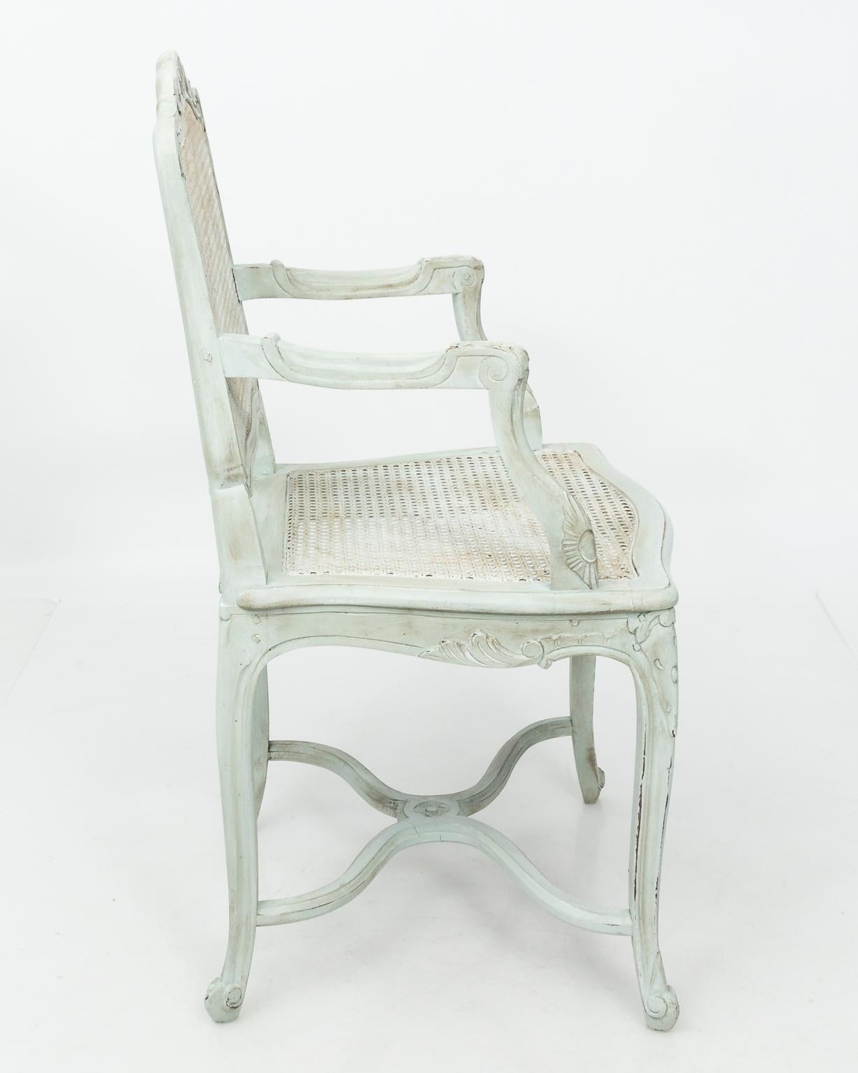 French Painted Louis XVI Armchair 5