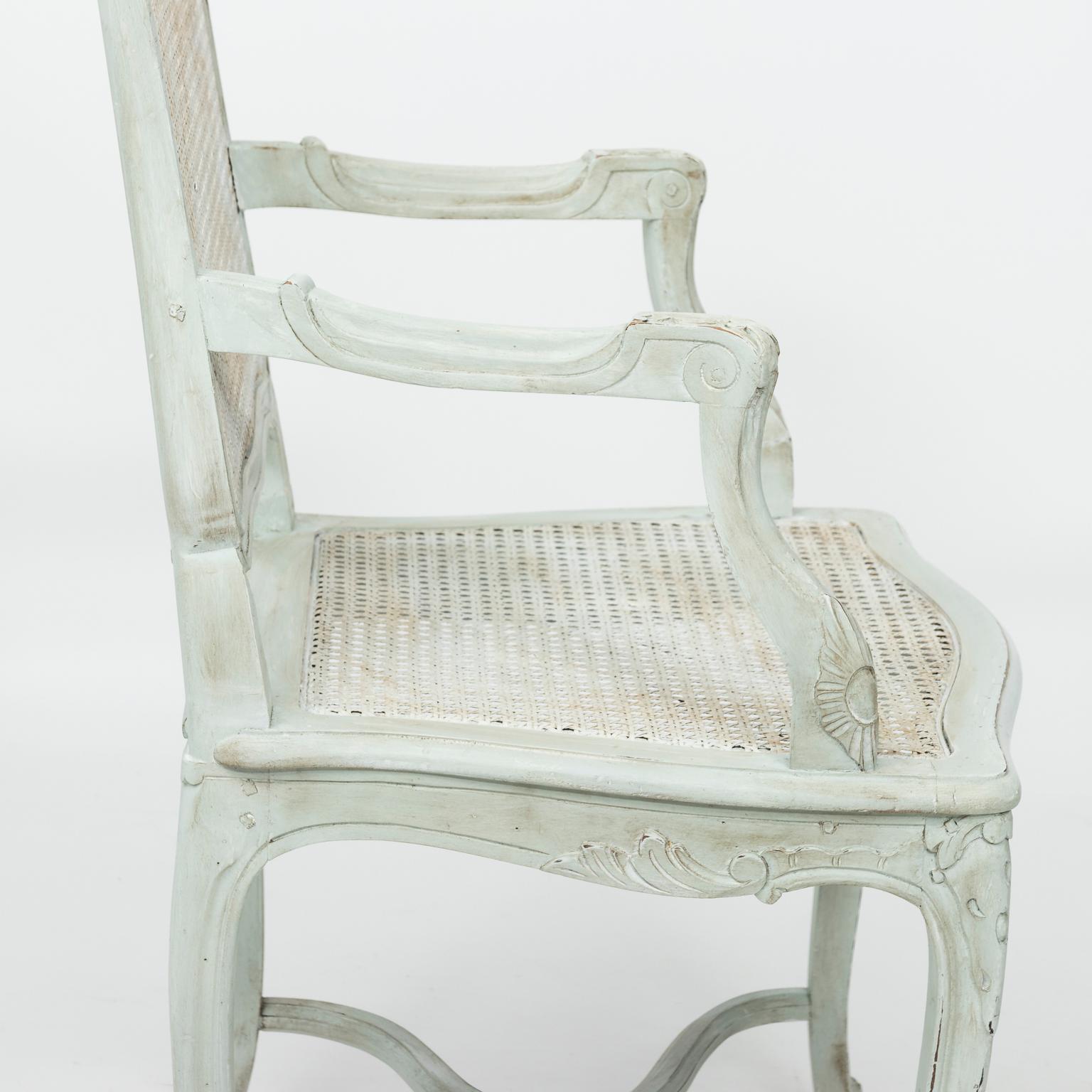 French Painted Louis XVI Armchair 6
