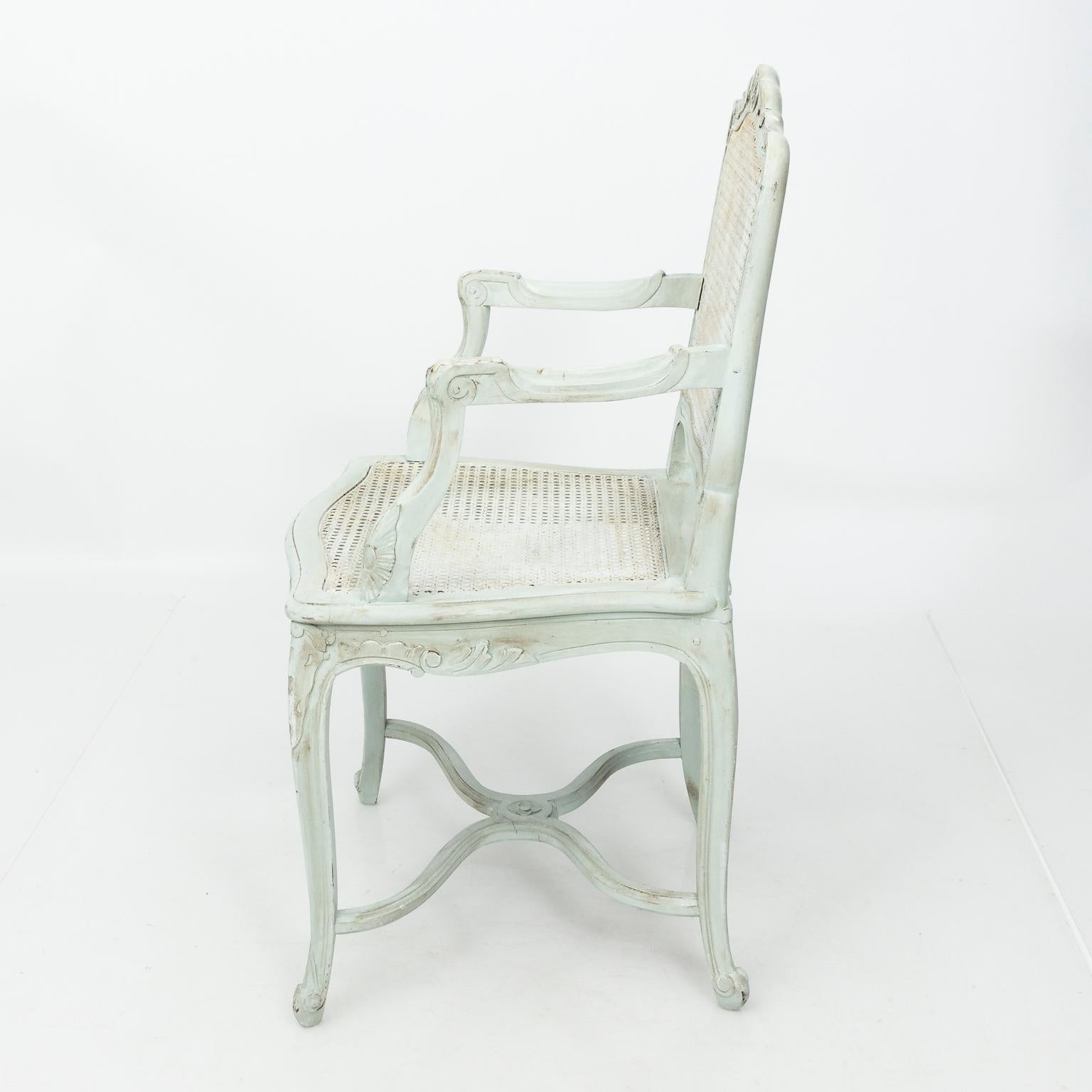 French Painted Louis XVI Armchair 9