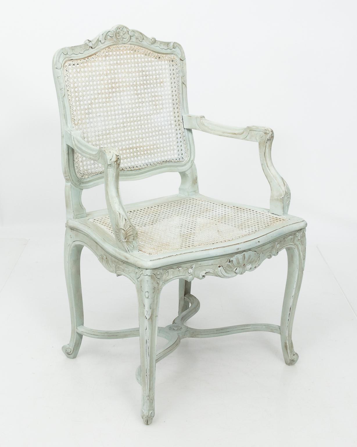 French Painted Louis XVI Armchair 3