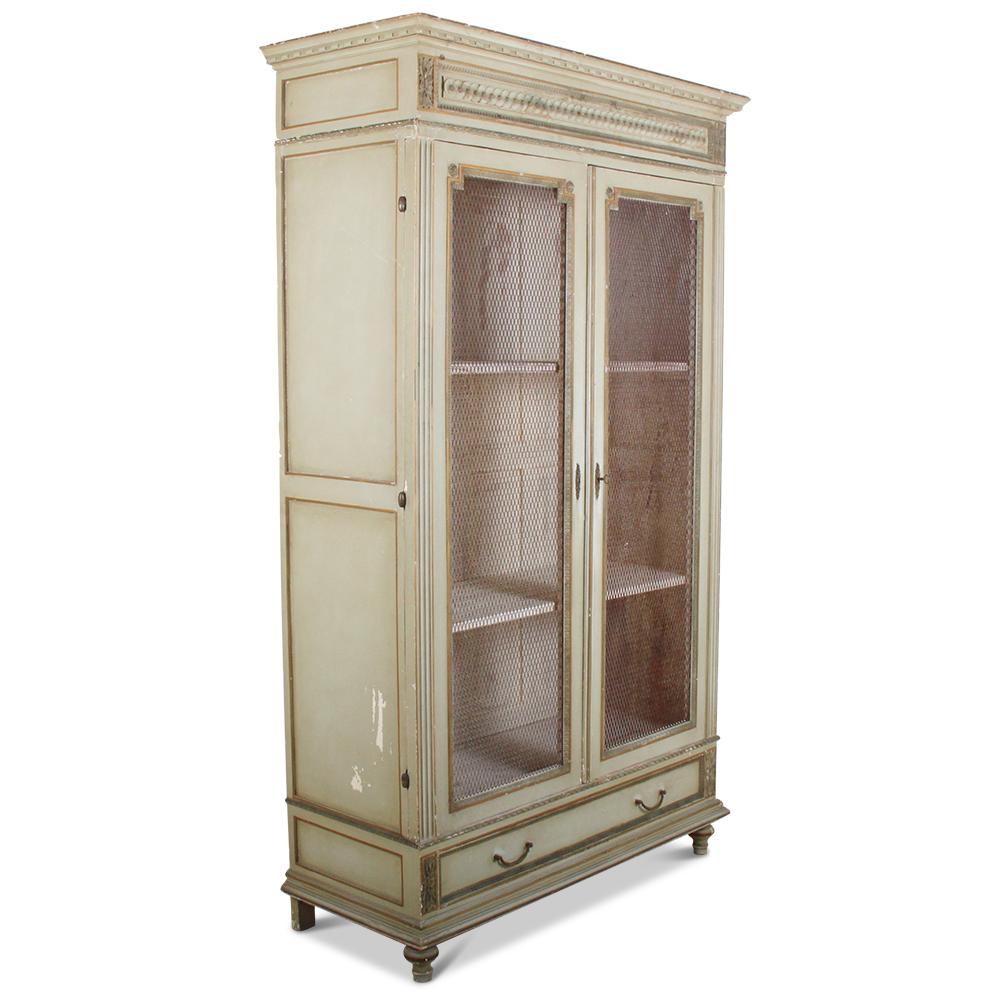 French Painted Louis XVI Bookcase In Good Condition In Vancouver, British Columbia