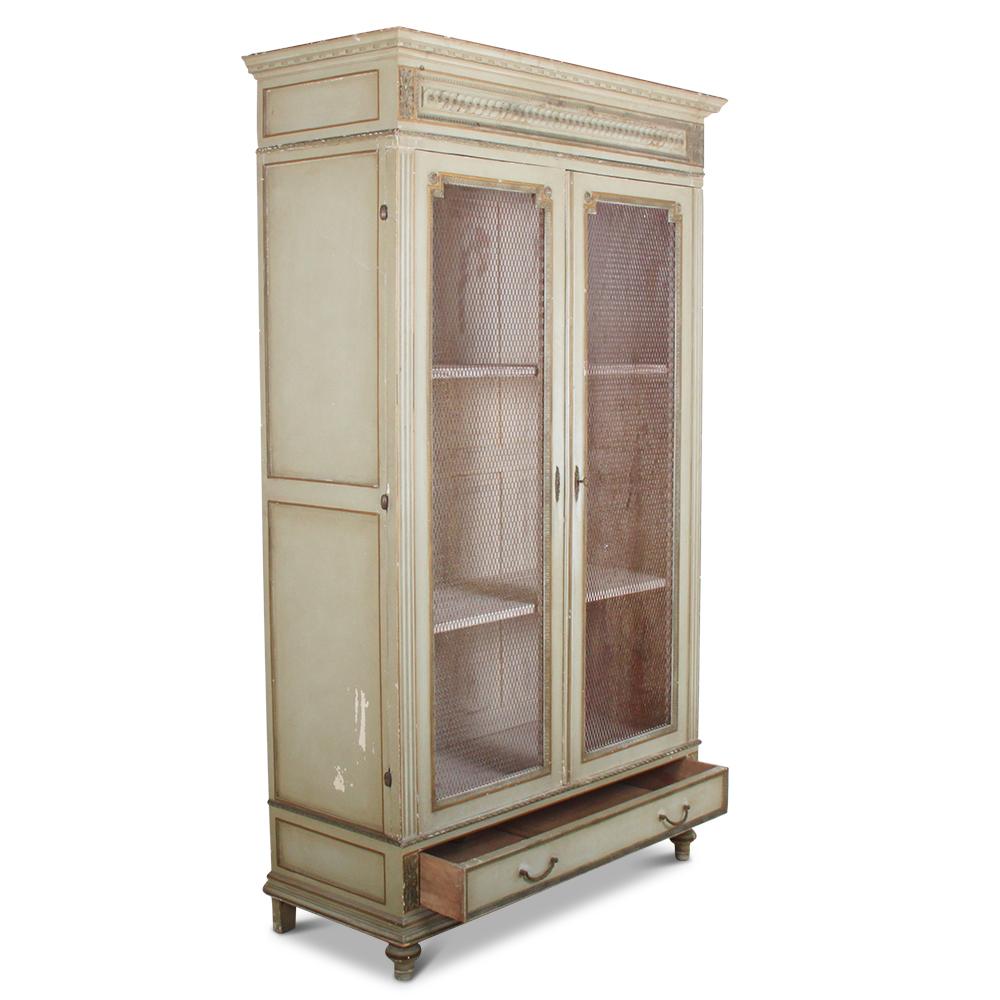 Early 20th Century French Painted Louis XVI Bookcase