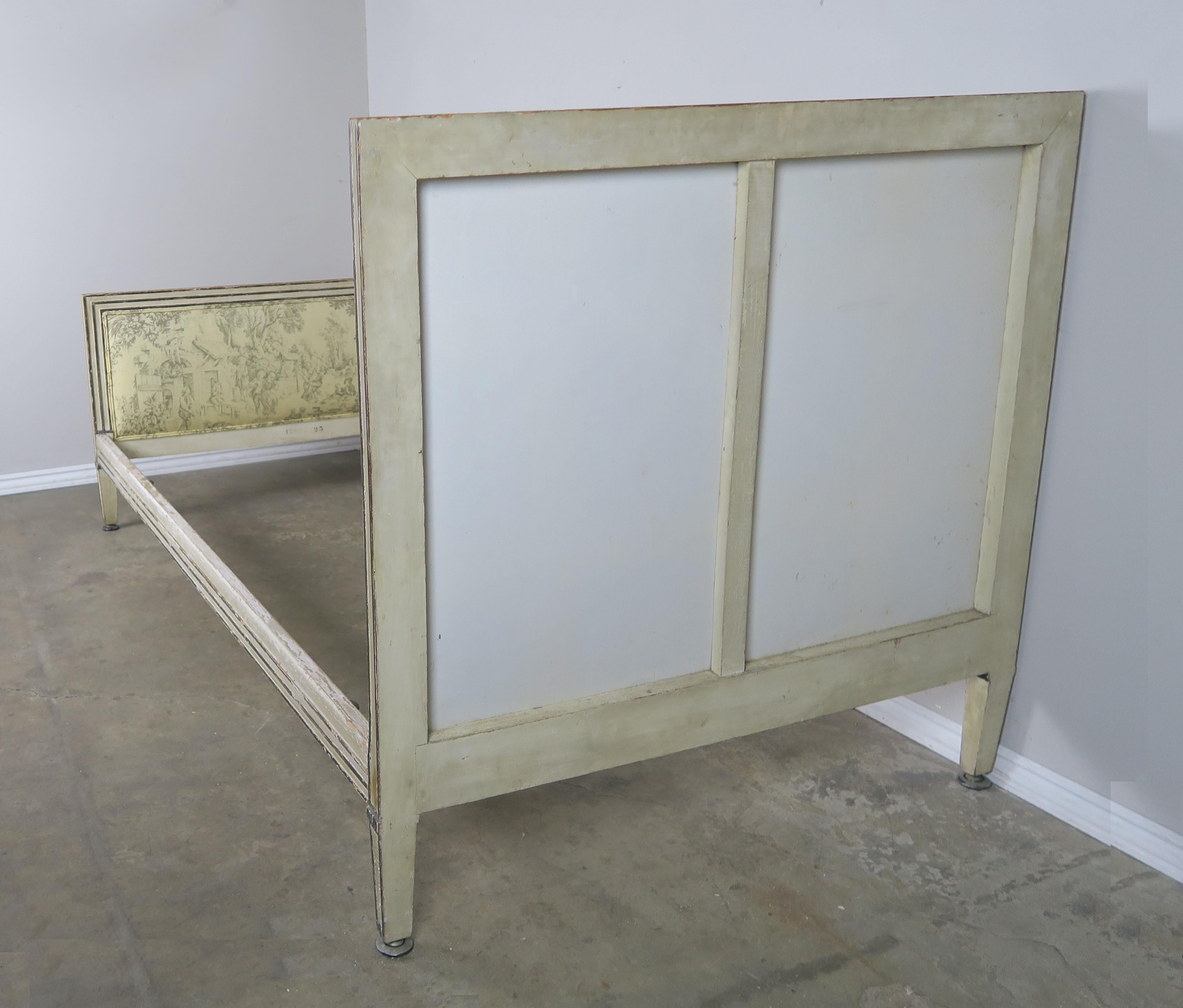 French Painted Louis XVI Style Bed Frames, circa 1930 3