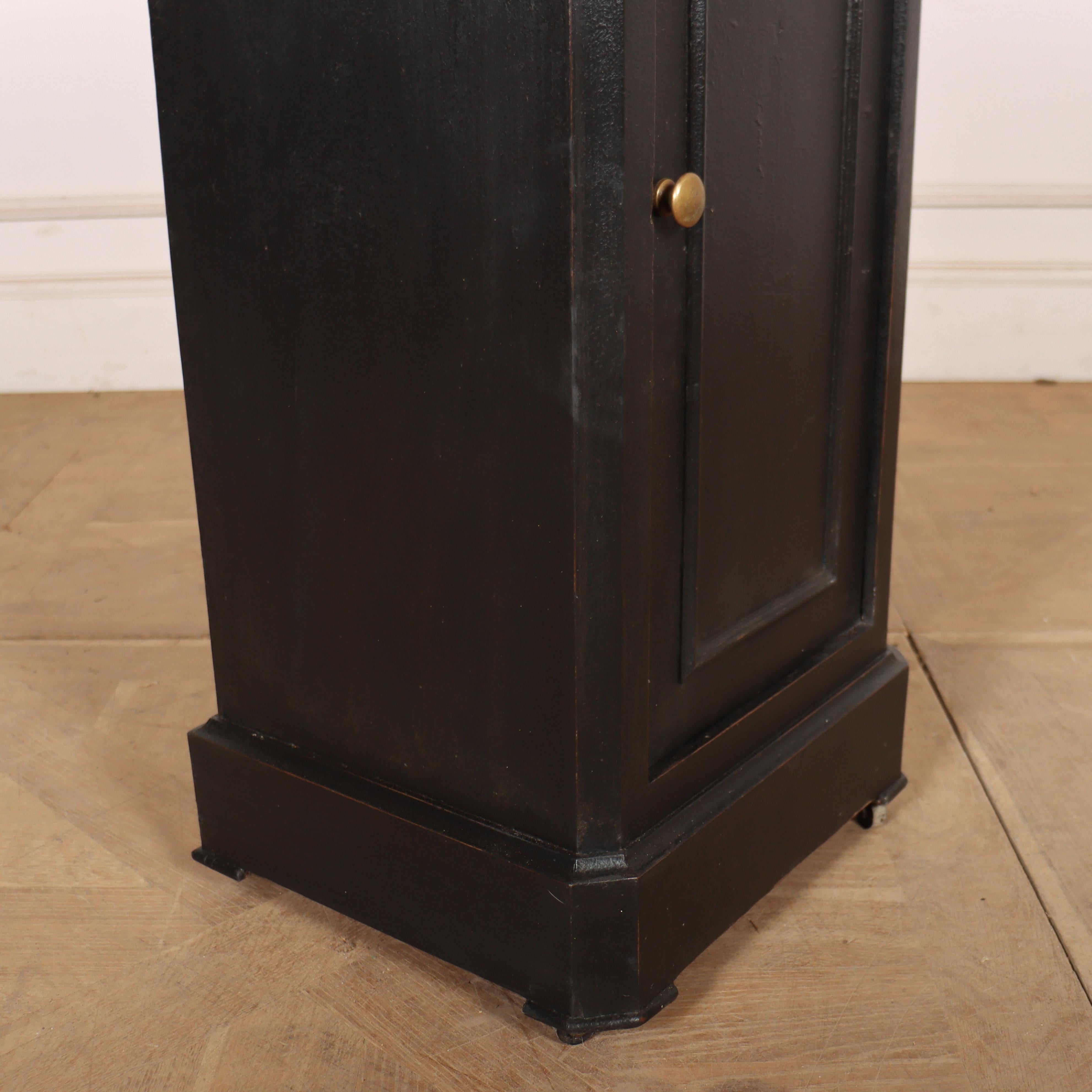 French Painted Marble Top Bedside Table For Sale 3
