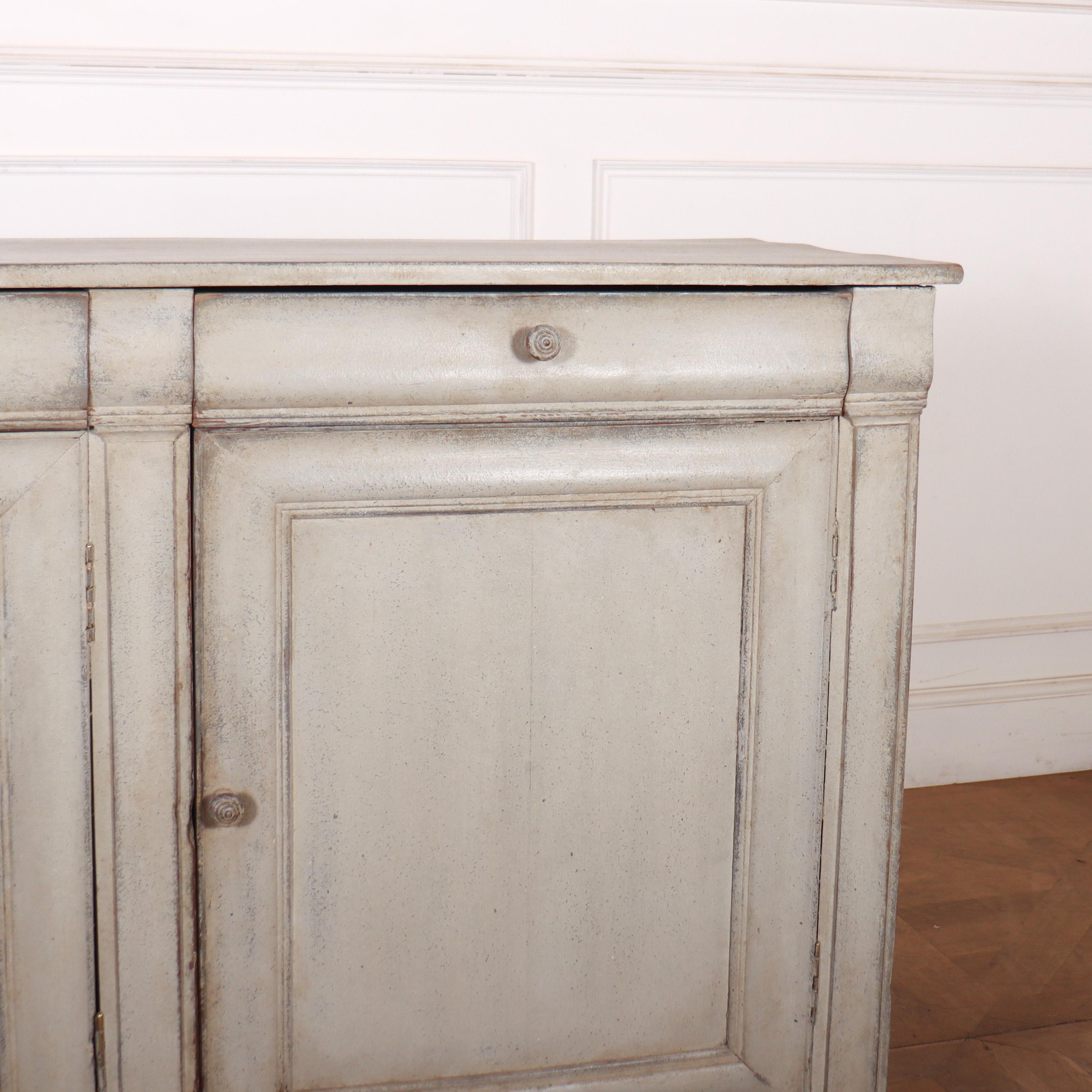 19th Century French Painted Narrow Enfilade For Sale