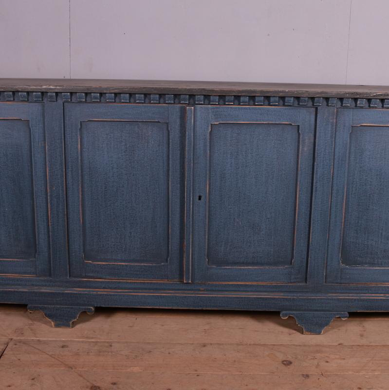 Pine French Painted Narrow Enfilade