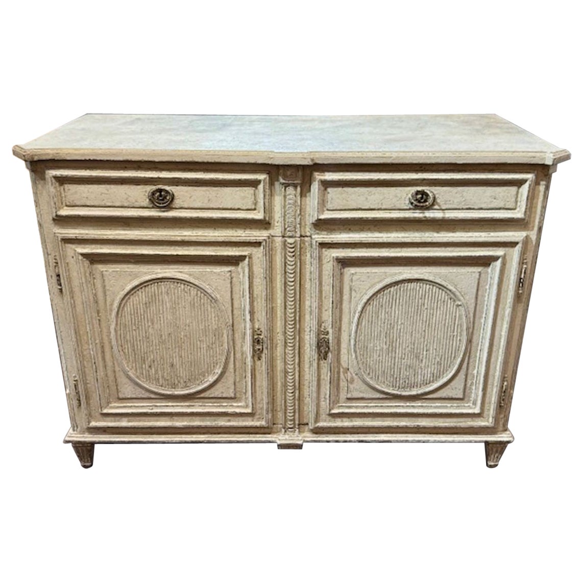 French Painted Oak Buffet