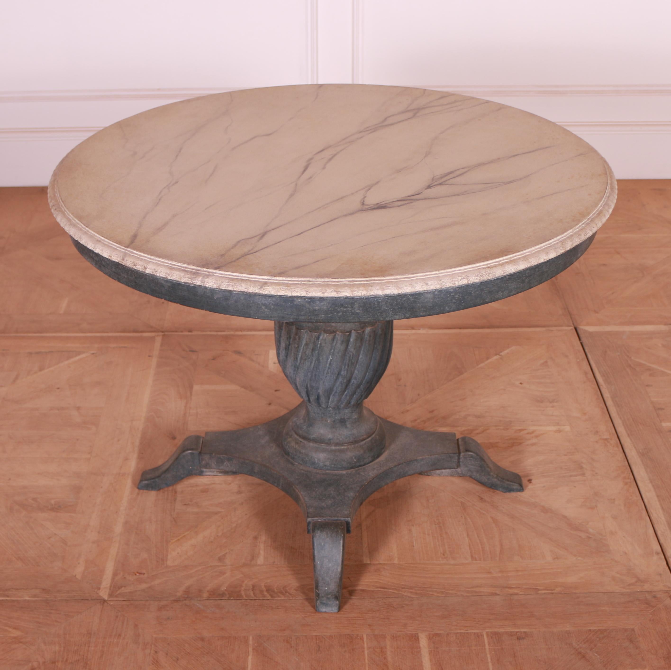 French Painted Oak Centre Table In Good Condition In Leamington Spa, Warwickshire