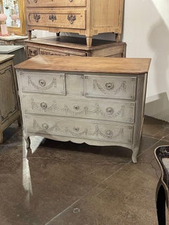 French Painted Oak Commode