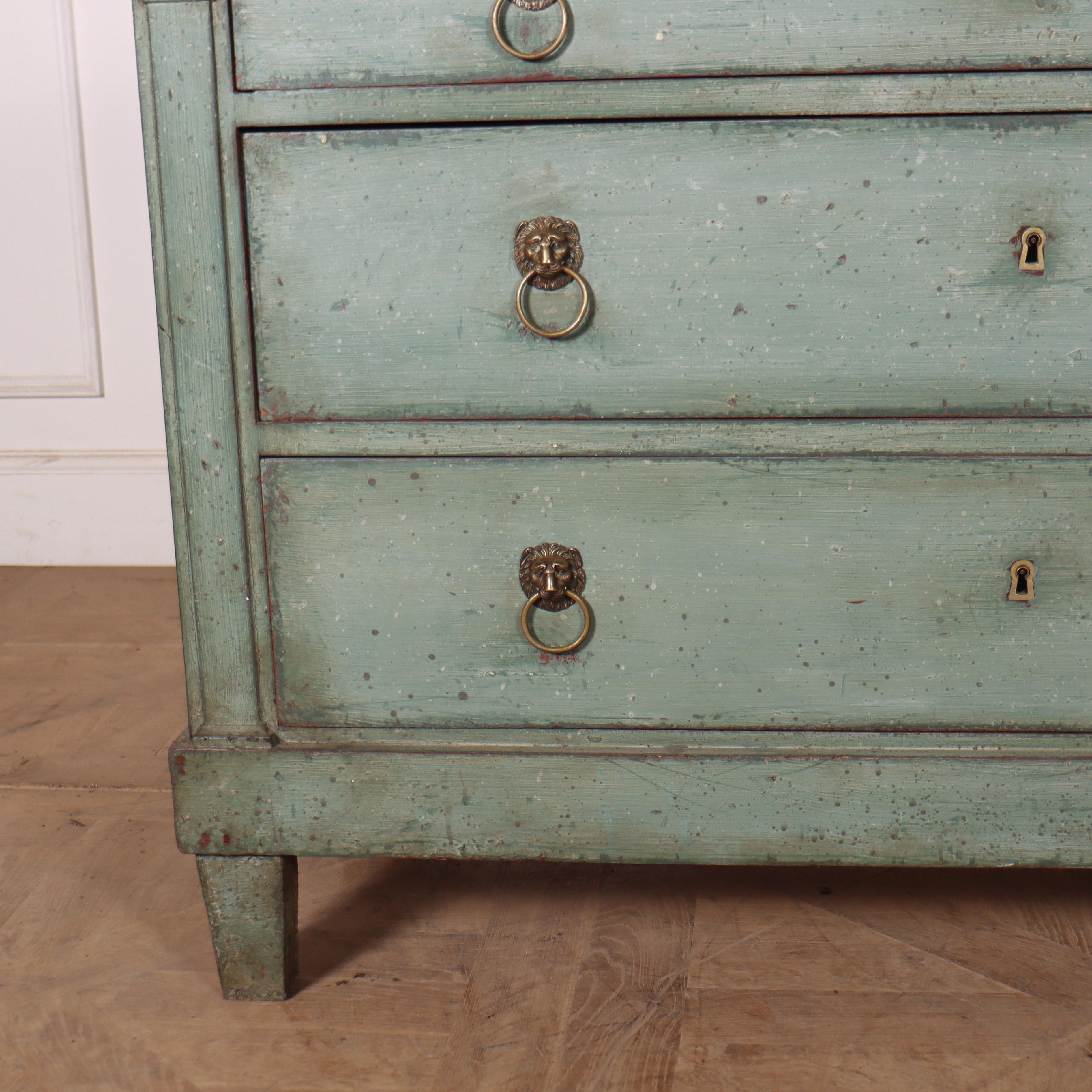 French Painted Oak Commode In Good Condition For Sale In Leamington Spa, Warwickshire