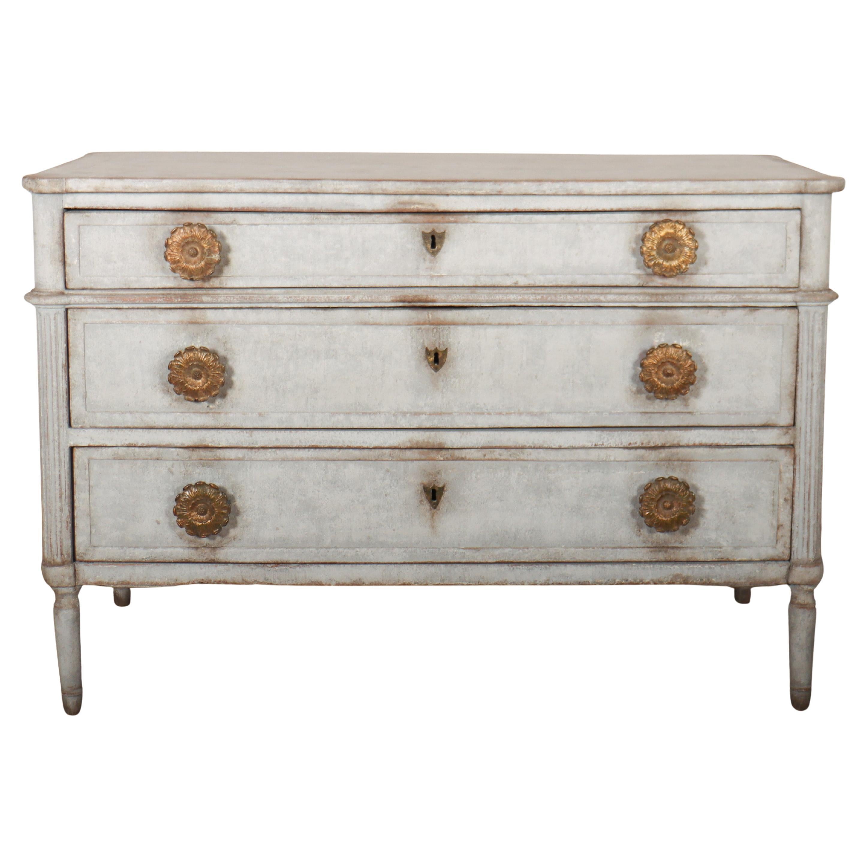French Painted Oak Commode