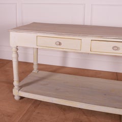 French Painted Oak Drapers Table