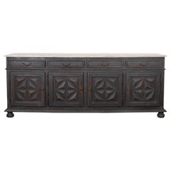French Painted Oak Enfilade