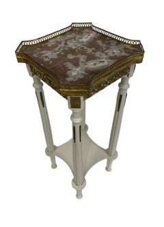 Table sur pied peinte de style French Belle Époque, 1880