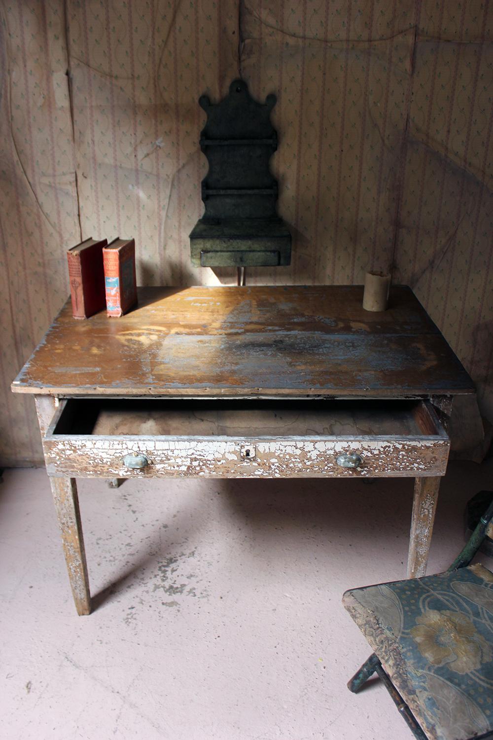 French Painted Pine Side Table, circa 1890 12