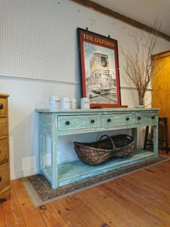 French Painted Pot Board Shelf Dresser Base, 1890