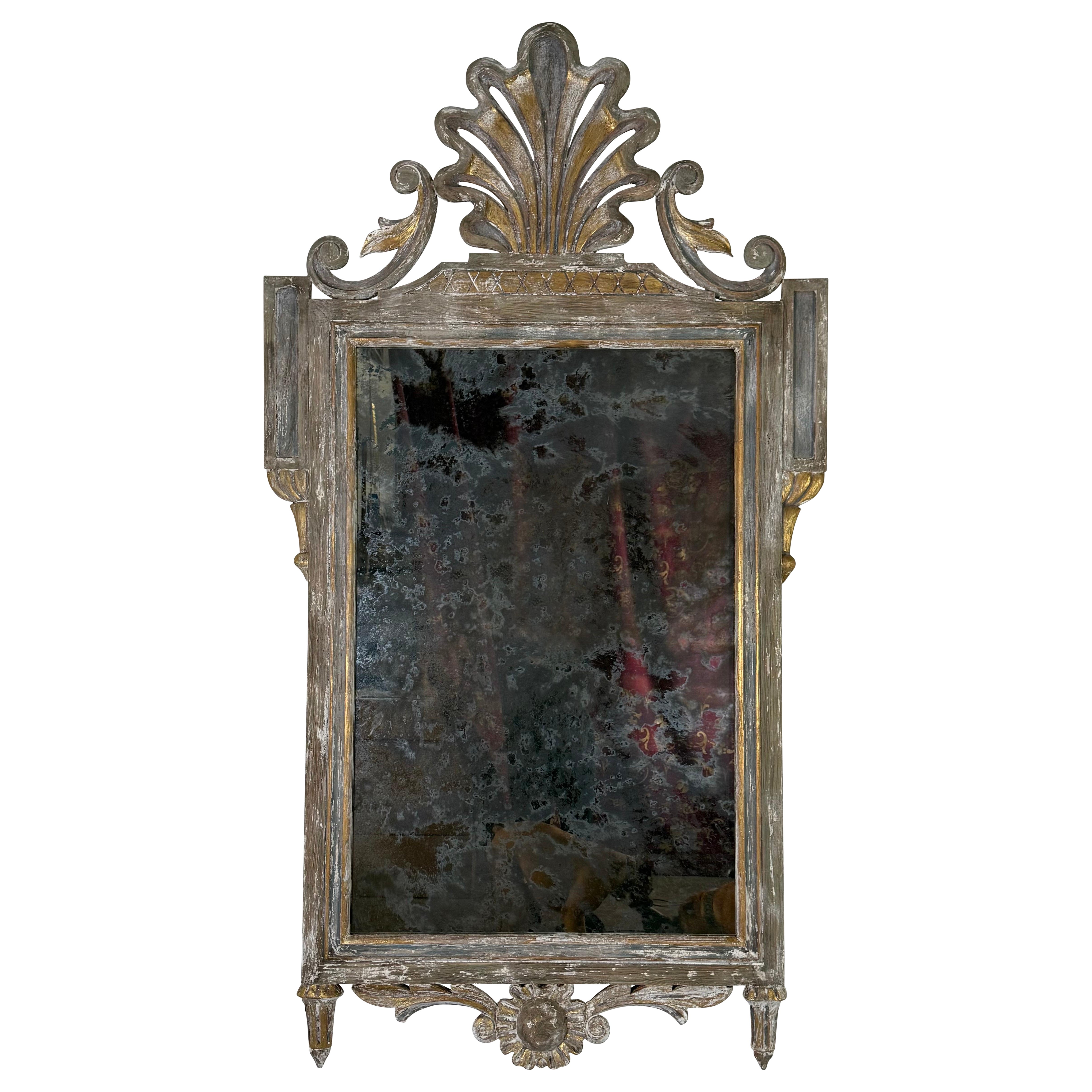 Espejo Estilo French Rococo Pintado con Concha en venta