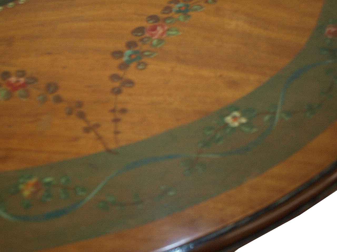 French Painted Satinwood Table For Sale 6