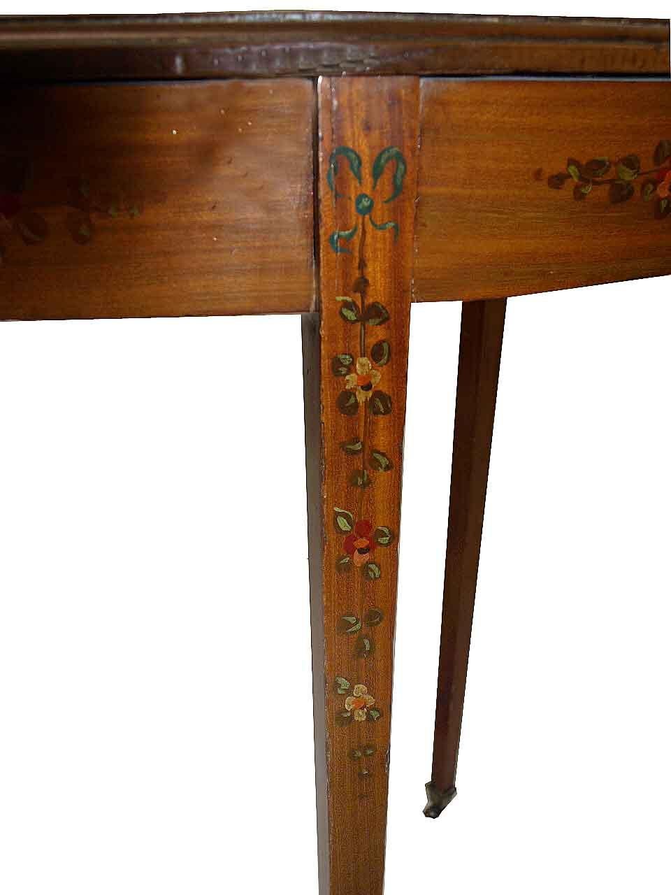 French Painted Satinwood Table For Sale 2