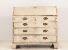 French Painted Secretary Desk with Fallfront, Mid 19th century