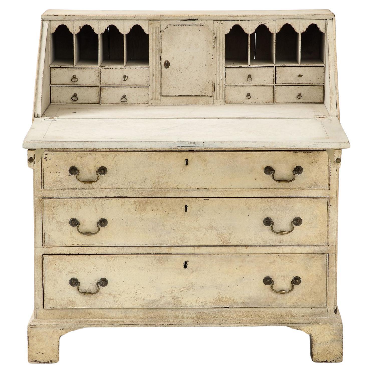 French Painted Secretary Desk with Fallfront, Mid 19th century For Sale