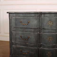 French Painted Serpentine Commode
