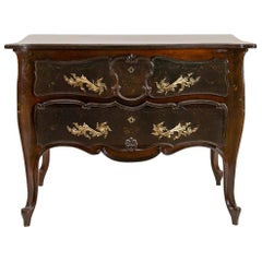 French Painted Serpentine Commode
