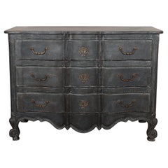 French Painted Serpentine Commode