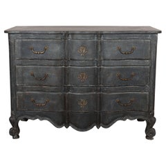 Commode serpentine peinte à la française