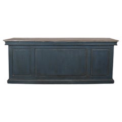 Antique French Painted Shop Counter