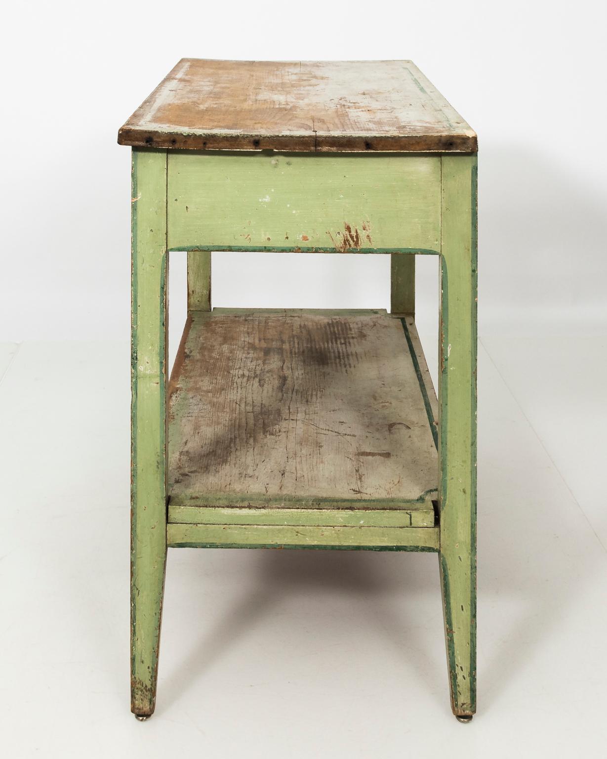 Wood French Painted Table