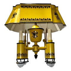 French Painted tole Chandelier