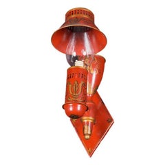 French Painted Tole Sconces