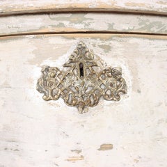 French Painted Two Drawer Commode