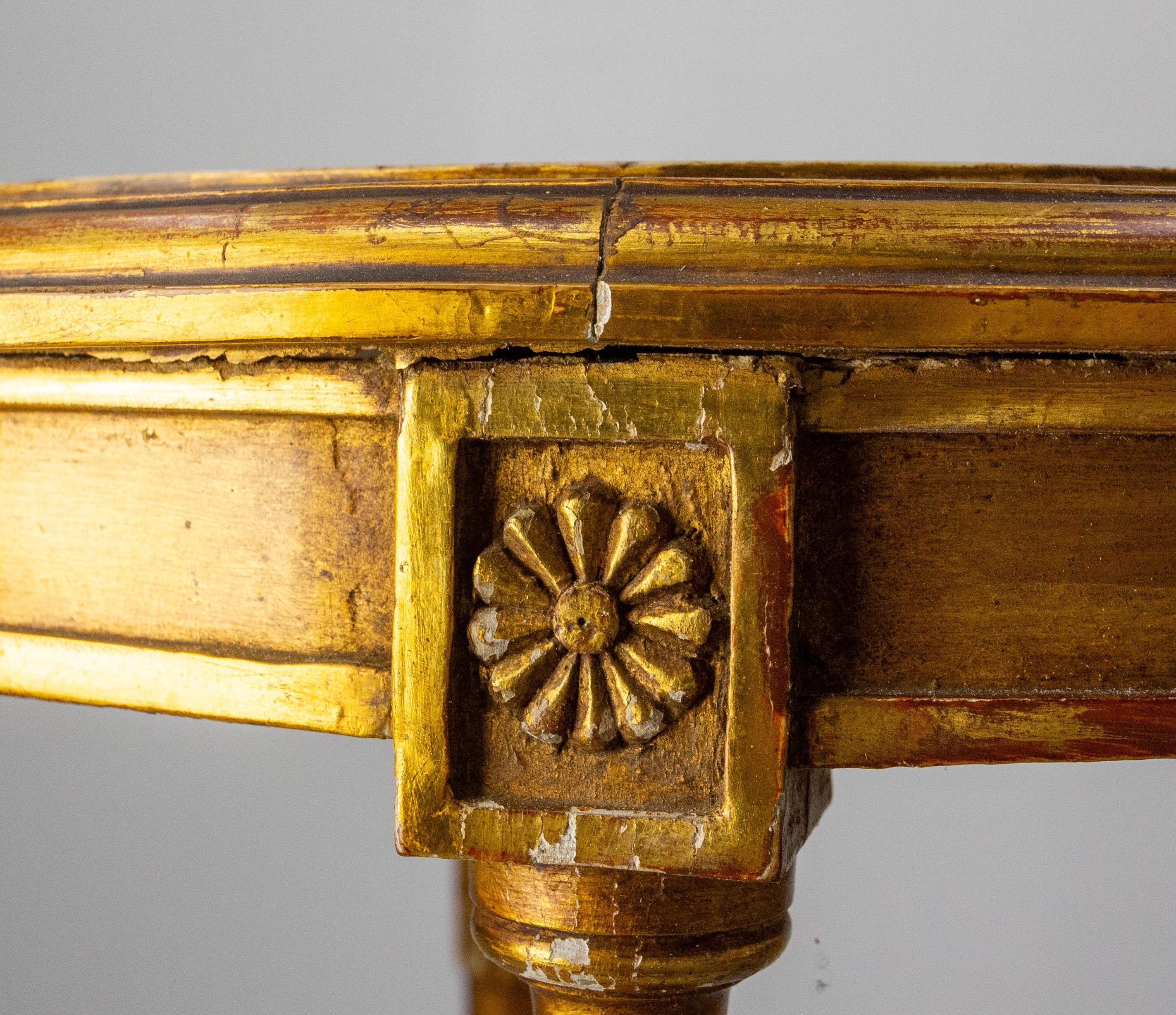 Sellette en bois peint et marbre de style Louis XVI circa 1960 en vente 7