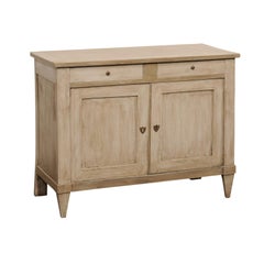 French Painted Wood Server Console, 19th C.