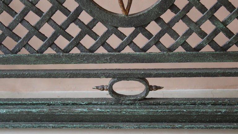 Ancienne Couverture De Radiateur En Bronze Doré Massif Et Marbre - Style 1880, Console