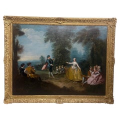 French painting depicting lovers