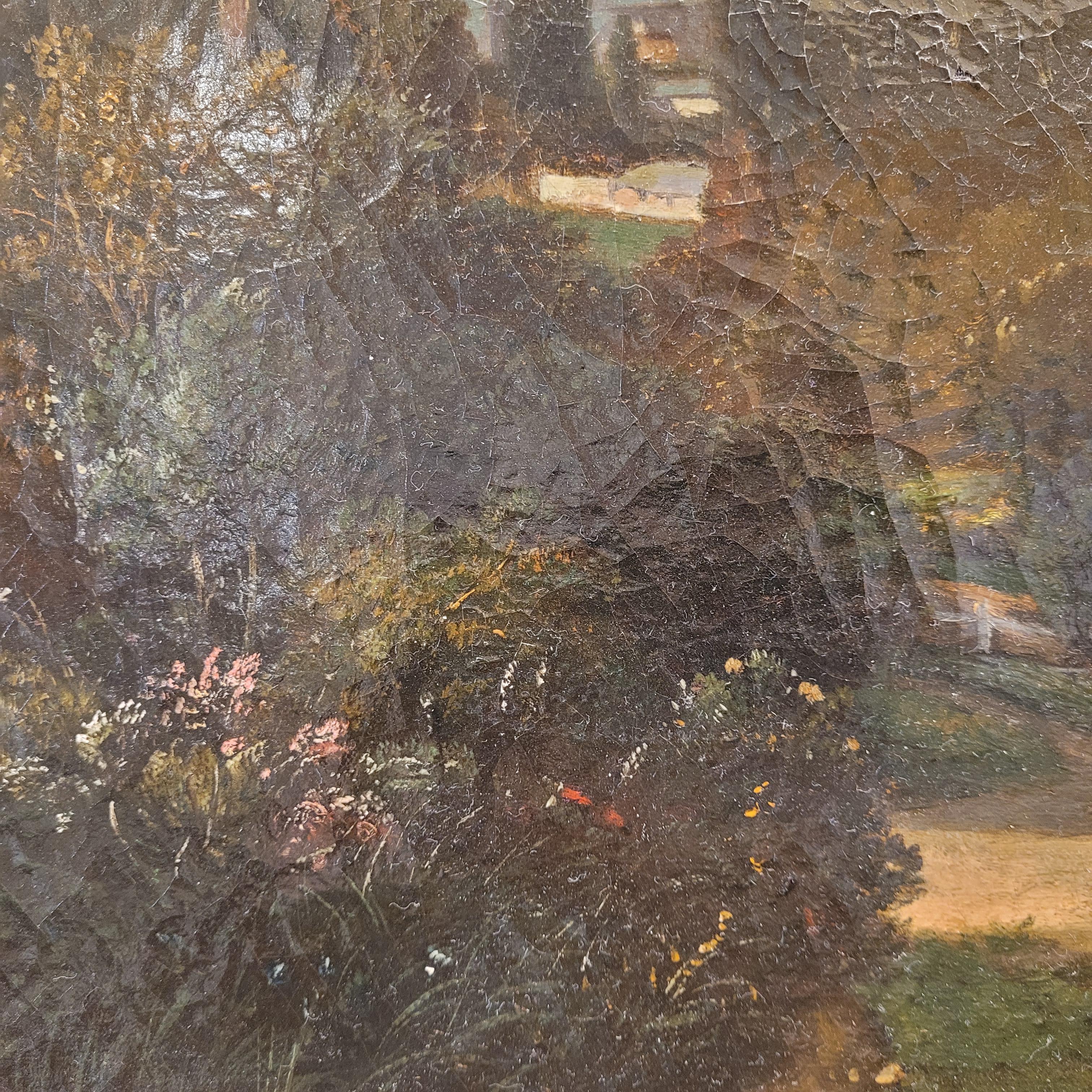 French Painting “Landscape of Asnières-sur-Seine” Narcisse Berchère 6