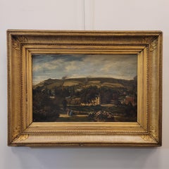 Peinture française Paysage d'Asnières-sur-Seine Narcisse Berchère