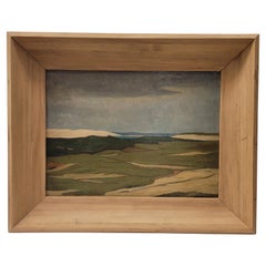 Französisches Gemälde „Brunnenlandschaft, Madeleine Doillon – Toulouse – Madeleine Doillon